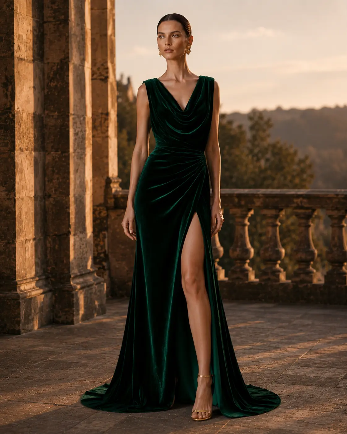 Verdelle — custom evening dress