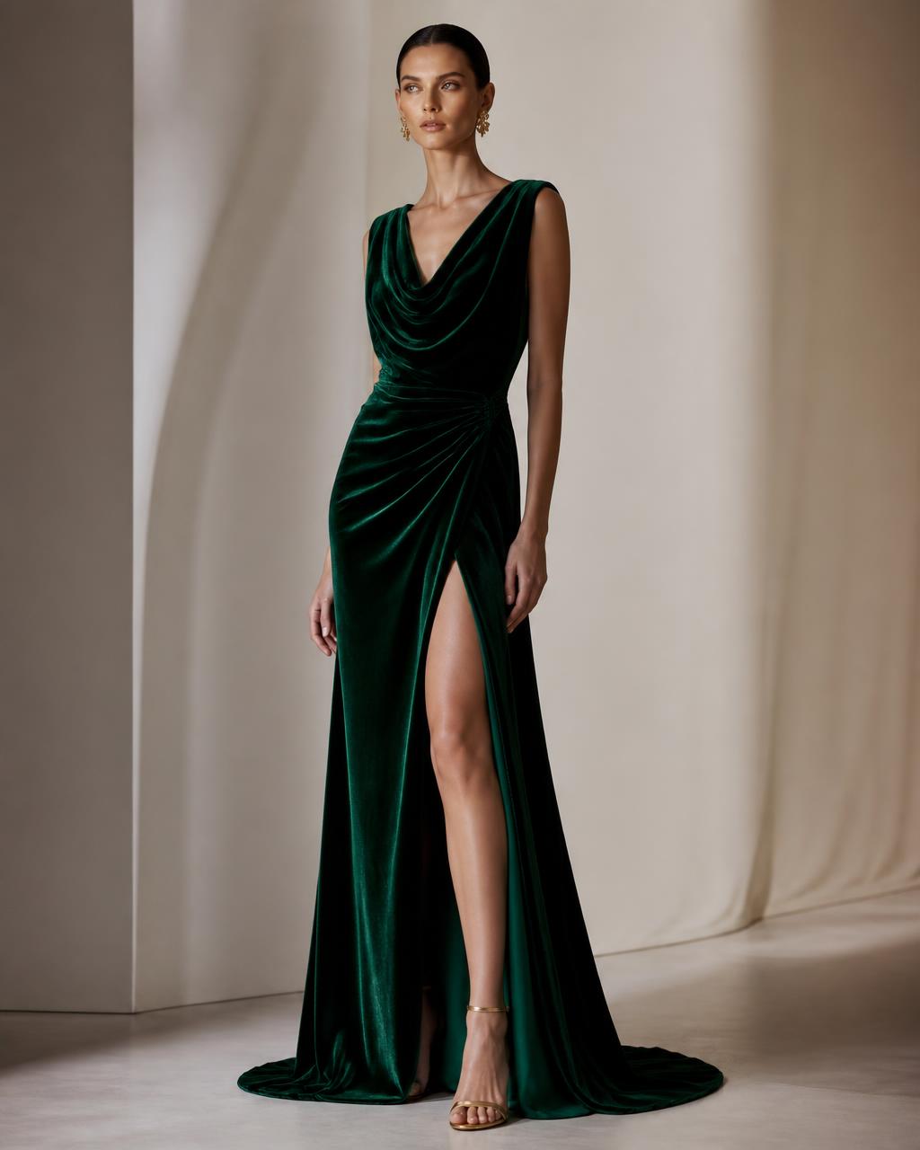 Verdelle — custom evening dress
